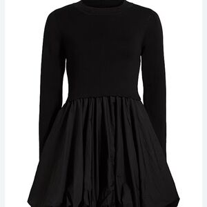 If Only Studio Elegant Black Long-Sleeve Dress